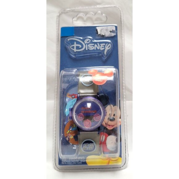 Vintage Disney Mickey Mouse Kids Watch With 4 Interchangeable Dials 28 Logo NOS - Picture 1 of 8